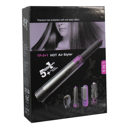 Secador Rizador De Pelo Intercambiable 5 En 1 Gris