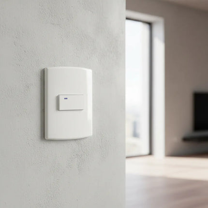 Plaqueta Sica Armada 1 Llave Unipolar Color Blanco 220 A