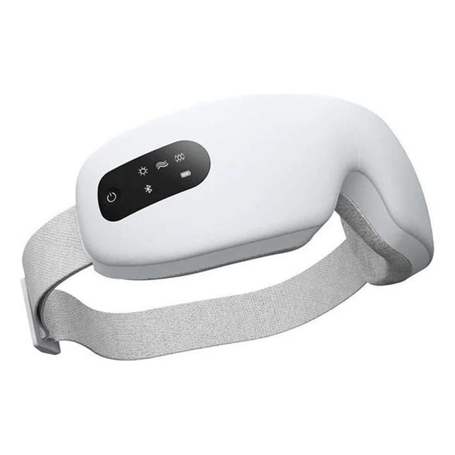Masajeador De Ojos Recargable Con Musica Bluetooth Blanco Blanco