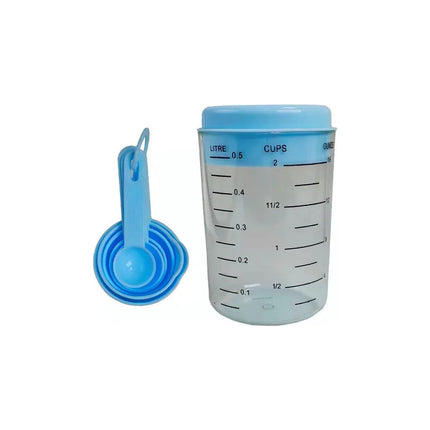 Set 6 Cucharas Medidoras + Taza Medidora Cocina Repostería V