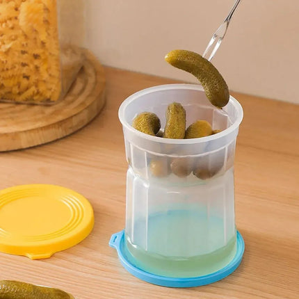 Frasco Escurridor Con Separación  Para Aceitunaspepinillos V