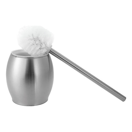 Escobilla Para Bano Metalica Color Pulido Plateado