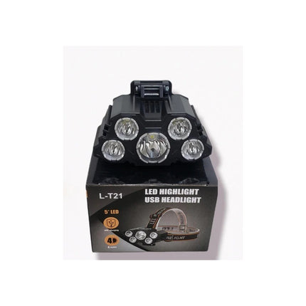 Linterna Cabeza Minero Led Luz Azul O Blanca Pesca Camping