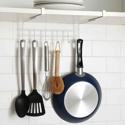 Organizador Soporte Colgante Armario-almacenar Metal Ganchos Blanco