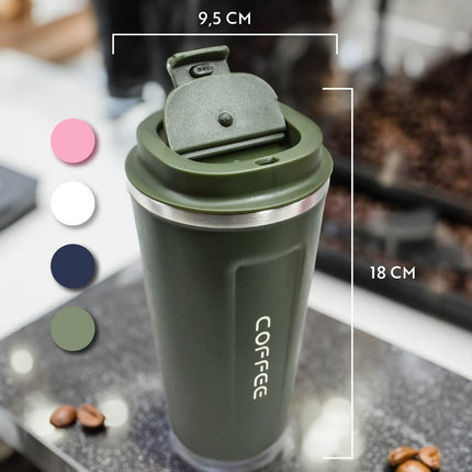 Vaso Termico C/tapa Acero Inox Coffee 510ml Varios