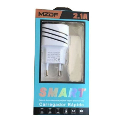 Adaptador Doble Usb/220 2a  Blanco