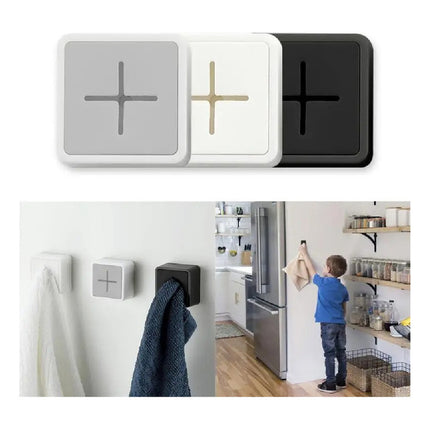 Soporte Adhesivo Para Toalla O Paño Forma Cubo