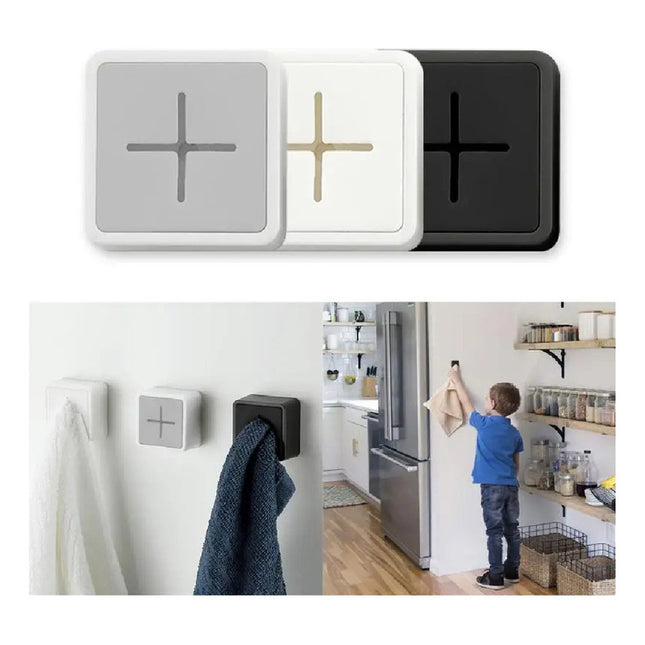 Soporte Adhesivo Para Toalla O Paño Forma Cubo