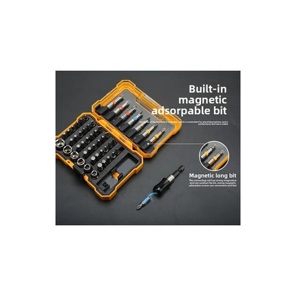 Set De Puntas Atornillador 50 Piezas Caja Acrilico Tf-23617