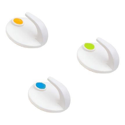 Percha. Colgador  Plastico 3pz Redondo 2kg  Blanco