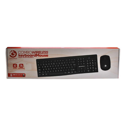 Combo Teclado Y Mouse Inalambrico Goldtech Negro