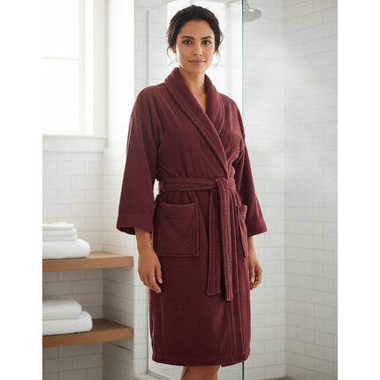 Bata De Baño Color Bordo Bordó Bordo L