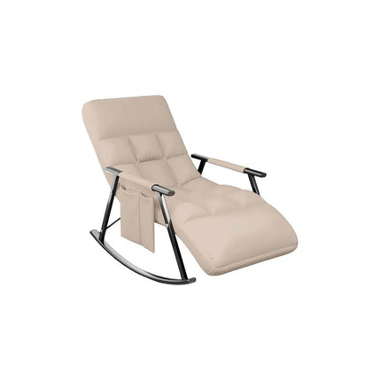 Sillón Reposera Mecedora Respaldo Ajustable Con Bolsillo V