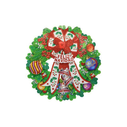 Adorno Navideño De Cartón Para Pared 36 Cm Ccm00657 V
