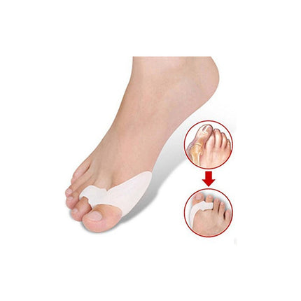 Corrector Ortopédico Juanete Dedo Martillo Gel Silicona Par Blanco