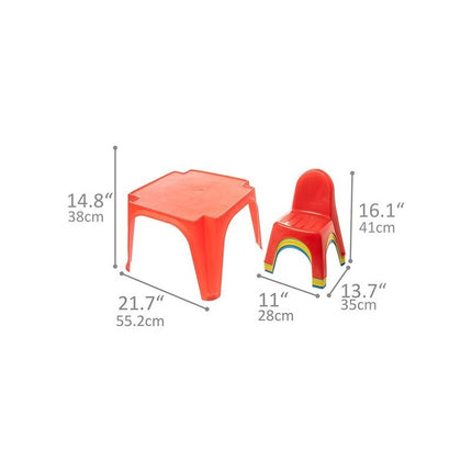 Mesa Y 4 Sillas Starplay, De Plástico Para Niños Multicolor