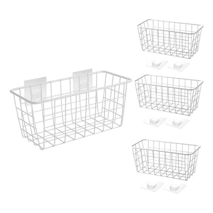 Canasto Organizador Adhesivo Metal Cocina Baño