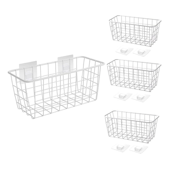 Canasto Organizador Adhesivo Metal Cocina Baño