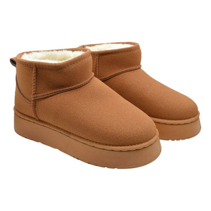 Pantu-botas Forradas Camel Altas