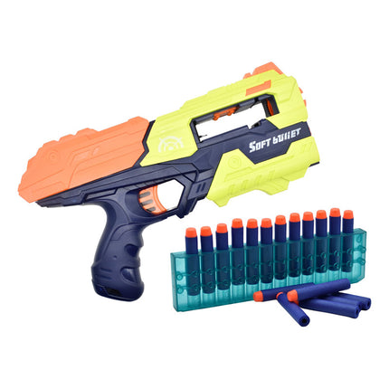 Pistola Lanza Misiles De Espuma Con Cargador 29x19cm X