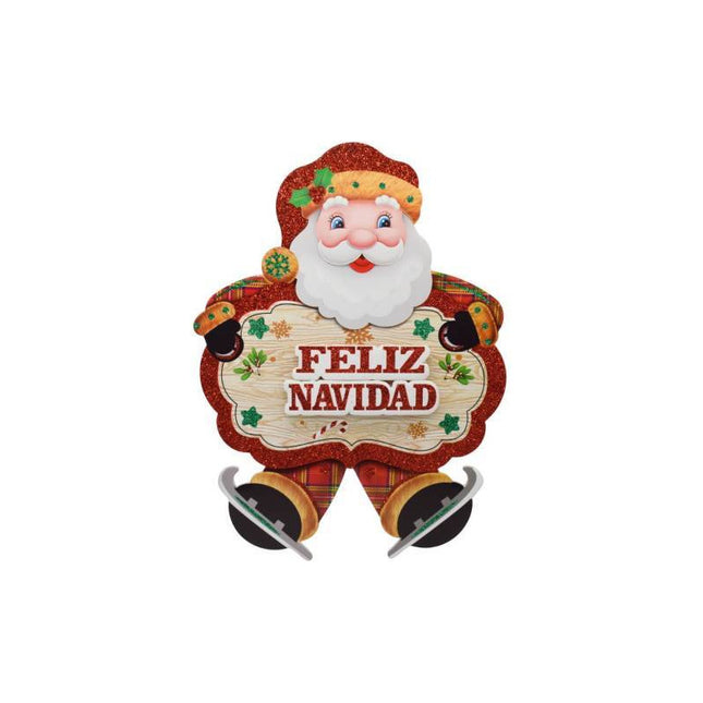 Adorno Cartel Navideño 34x24cm Ccm00653 V