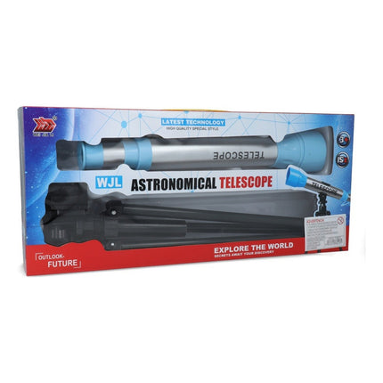 Telescopio Infantil Con Trípode 38 X 6 X 6 Cm Celeste  Celeste