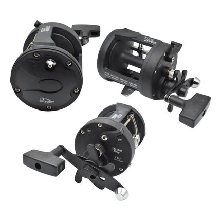 Reel De Pesca Giratorio Derecho Tssd 4000l Hw66344 Negro