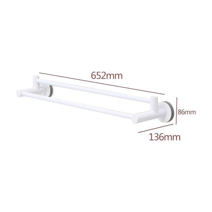 Toallero Doble Con Ventosa Para Pared
