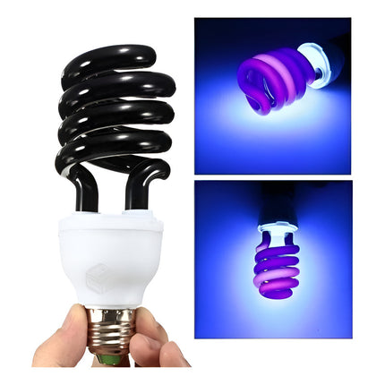 Lámpara De Tubo Luz Negra Fiesta Fluo Para Salón O Vidriera Negra