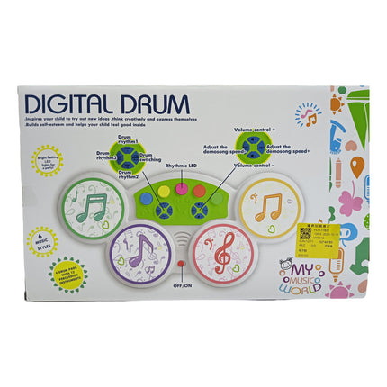 Didactico Bateria Para Bebe Con Luz Y Sonido