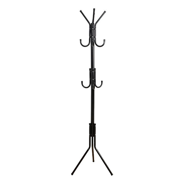 Perchero Metal Doble Percha  Negro