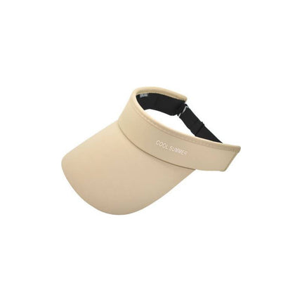 Visera Gorro  Deportiva Ajustable Beige 1 Lisa