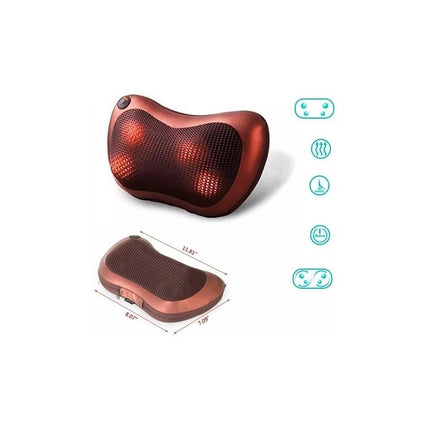 Almohada Masaje Shiatsu P/cuello Y Espalda  Rojo
