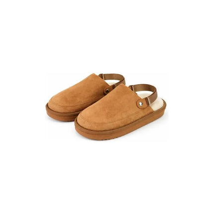 Pantuflas Zuecos Forradas Camel Cgs00777/8/9 Camel Liso 45