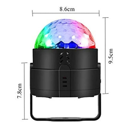 Bola De Luces Led Rgb Audioritmica Discoteca + Control Ofert