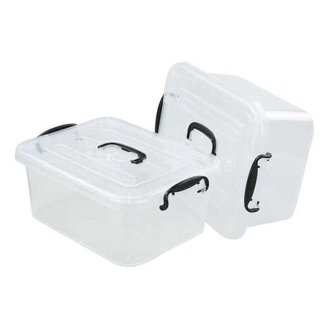 Caja Organizadora Plástico Con Tapa Y Asa Medidas 28x20x16.5 T