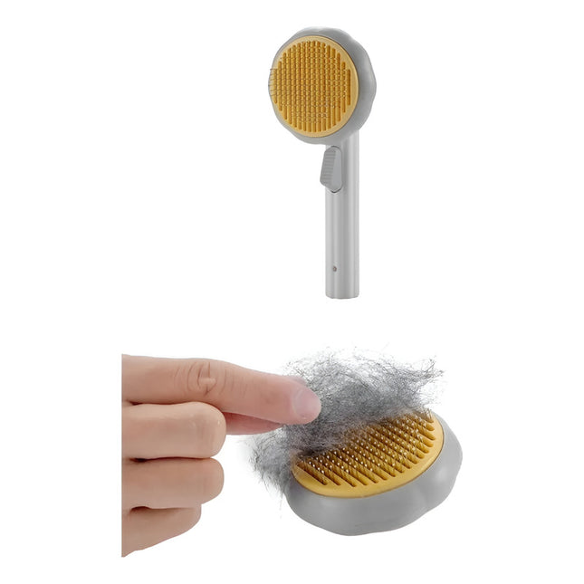 Cepillo Mascotas Boton De Fácil Limpieza Colores Combinado V