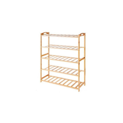 Zapatera De 5 Niveles Bambú Medidas 67 X 27 X 86 Cm