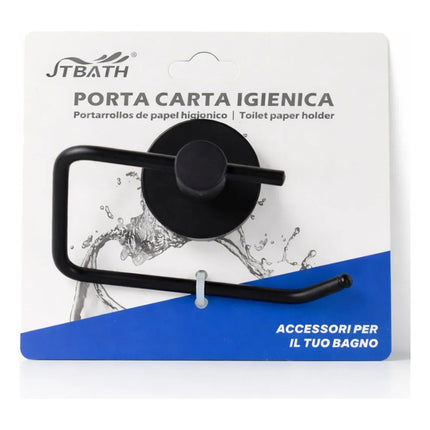 Portarrollo De Papel Higienico Para Baño Cba01005/4 Negro