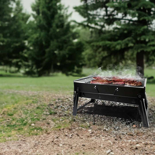 Brasero Parrilla Metalico 43x30x23.5cm Vr-1756 Negro