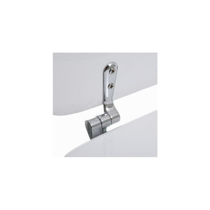Asiento Inodoro Semi Recto Madera Blanco  Blanco