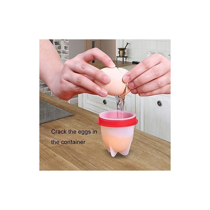 Hervidor De Huevos En Silicona Egg Boil X 6 Unidades Rojo