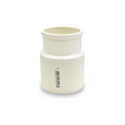 Buje Reduccion 50x40 Blanco De Pvc Krona K-592 Pack X2
