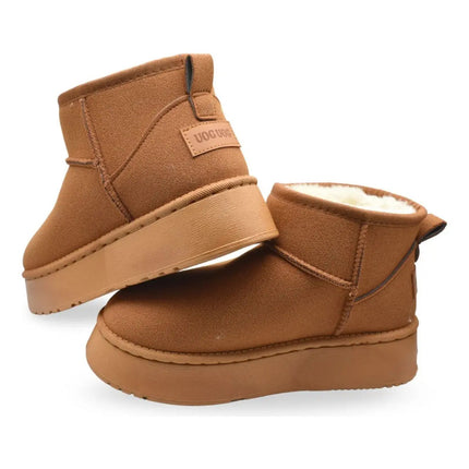 Pantu-botas Forradas Camel Altas