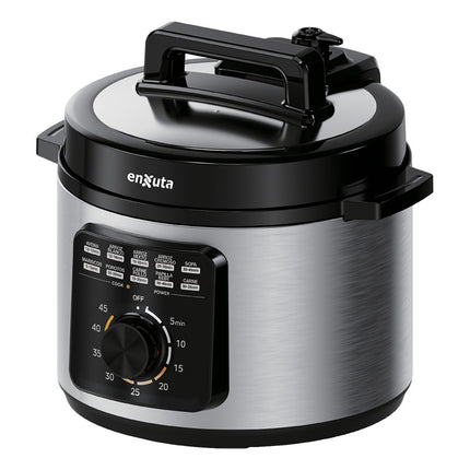 Olla A Presion Electrica Enxuta 5 Lts 1000w Sdaenxop9100 Gris Oscuro