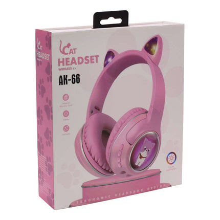 Vincha Auricular Bt Gato C/luz