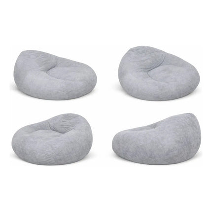 Puf De Espuma Comprimida 110x120x55cm. Gris Gris