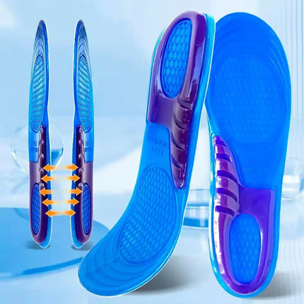 Plantillas Gel Silicona Ortopédicas Antideslizante Azul V Azul