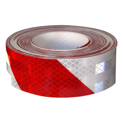 Cinta Reflectiva Roja Y Blanca En Rollo 5 Cm X 5metros  Roja Y Blanca Cinta