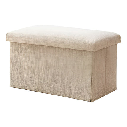 Banco Baul Puff Plegable  40x25x25cm. Chw03253/4/5 Beige
